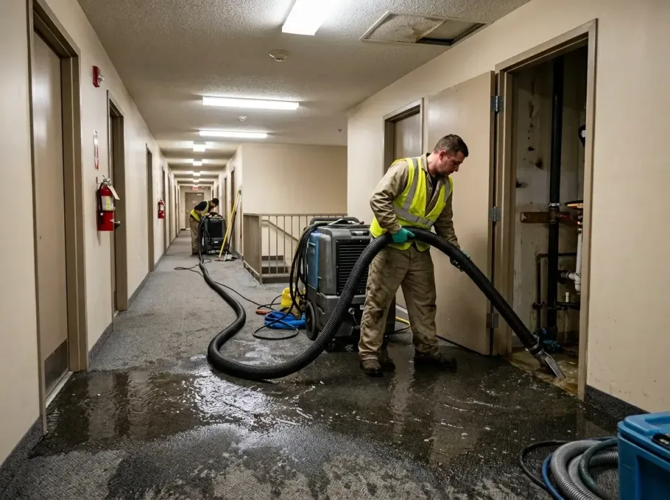 multi-unit-apartment-hallway-f-005 — frequently asked questions, Emergency Burst Pipe Water Extraction & Removal in Smithfie…